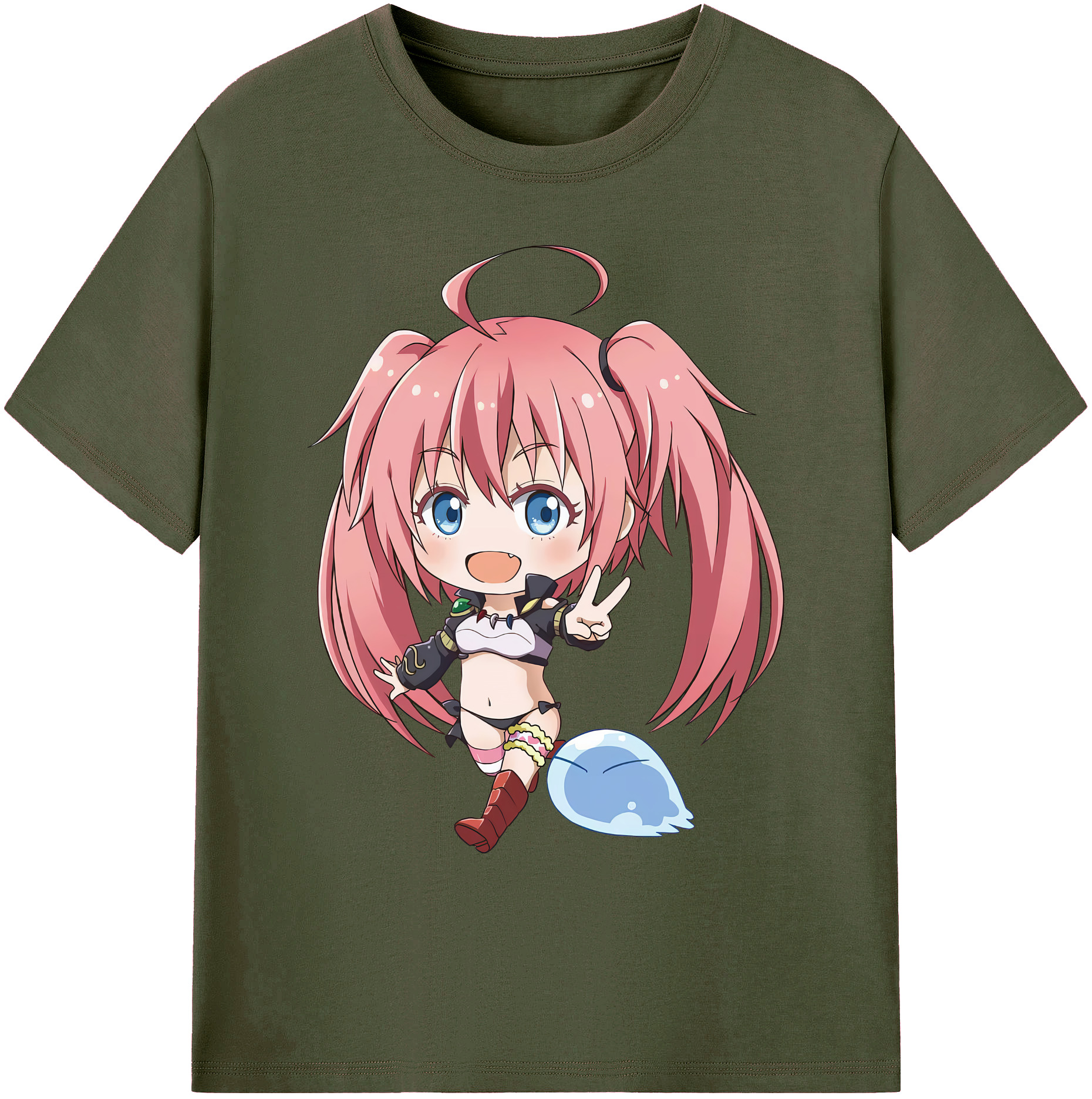 （画像用） 転スラ Regarding Reincarnated to Slime 綿100％ メンズ半袖Tシャツ｜肌触りやわらか＆通気性